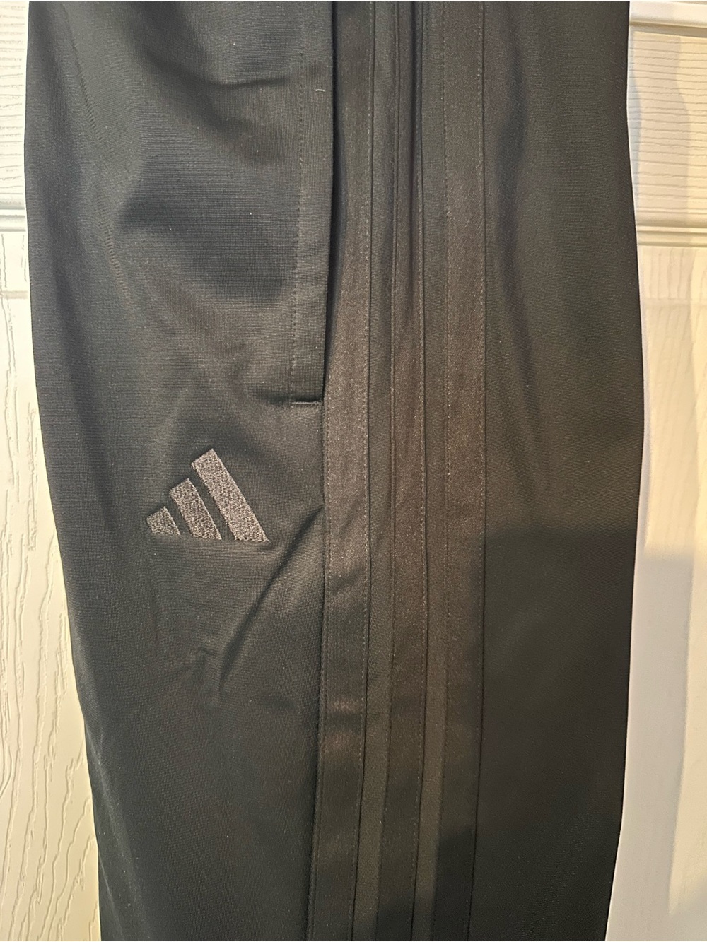 Adidas 3-Stripes Tricot Track Pants Black 3XL Tapered Joggers JI8810